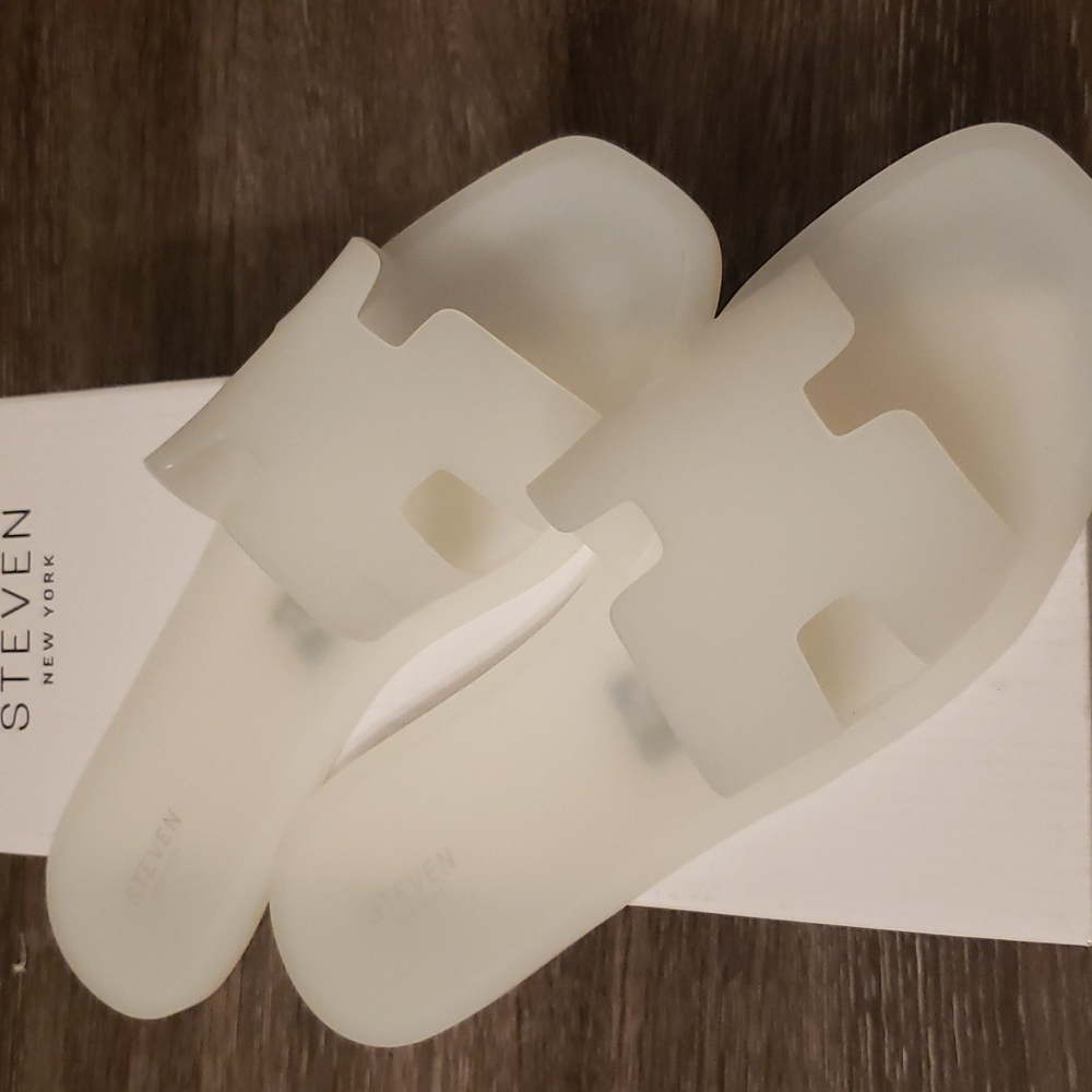 Andrian white slip ons
